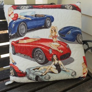 Girls and cars cushion